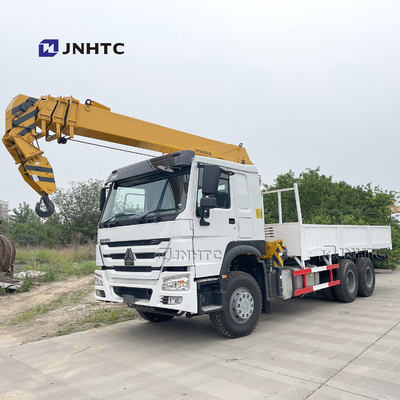 Sinotruk Howo 6x4 10 Telescopic Truck Mounted Crane Straight Arm Cargo Truck Crane