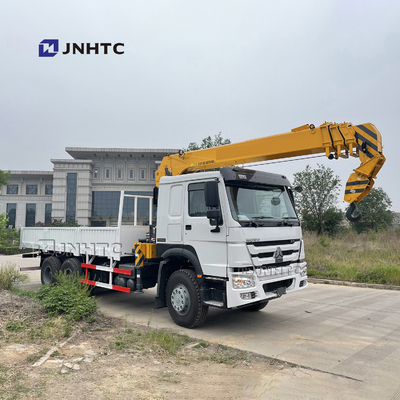 Sinotruk Howo 6x4 10 Telescopic Truck Mounted Crane Straight Arm Cargo Truck Crane