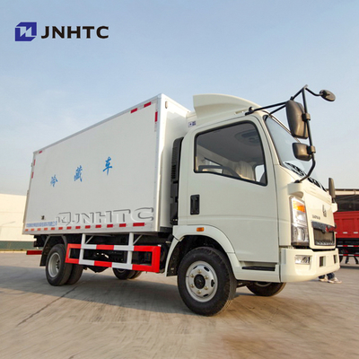 HOWO 4X2 8000kg Light Duty Commercial Trucks Refrigerator Box Truck Freezer Van