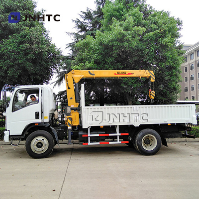 Sino Truck Special Light Duty Commercial Trucks With 3 Tons Van Cargo Crane