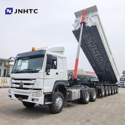 Four Axle 80 Tons Carrying Gravel Dumper Trailer U Shape