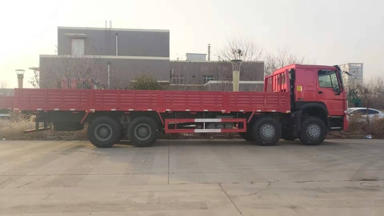 Sinotruk HOWO Flatbed Cargo Truck 8*4 12 wheeler Heavy Van