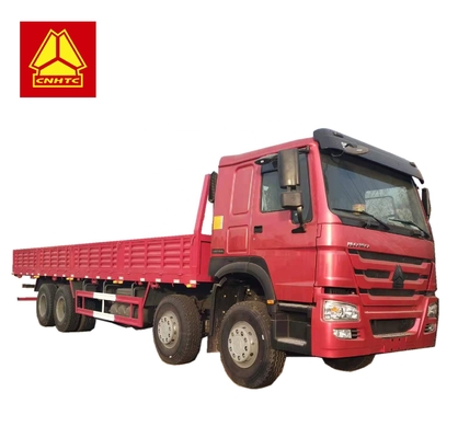 Sinotruk HOWO Flatbed Cargo Truck 8*4 12 wheeler Heavy Van