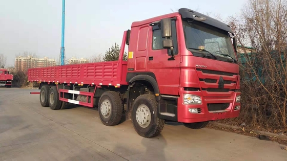 Sinotruk HOWO Flatbed Cargo Truck 8*4 12 wheeler Heavy Van