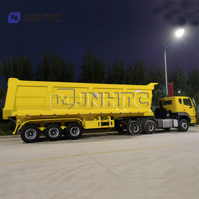Three Axle 3 Axles Heavy Duty Semi Trailers 60 Tons Payload 45CBM Dump Tipper
