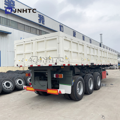 3 4 Axle Side Wall Fence Cargo Semi Trailer 40T 60T Hydraulic Side Tipper