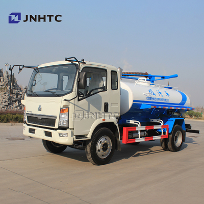 HOWO Euro2 116hp 4X2 Sewage Suction Truck 5cbm
