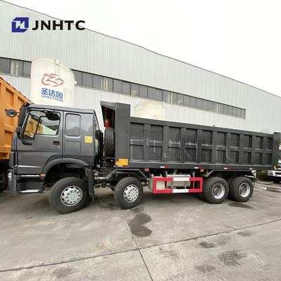 Black Heavy Duty Dump Truck 12 Wheels 420hp Sinotruk Tipper Truck New Model