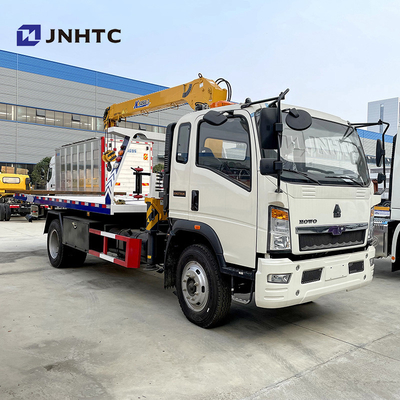 Sinotruk HOWO 4x2 3-12TON Light Flatbed Cargo Wrecker Crane Truck