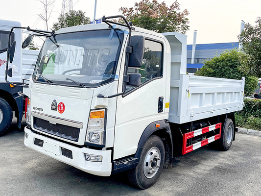 Sinotruk Howo Light Duty 4X2 Dump Truck 10 - 15 Tons For Sand Lime Gravel Transport