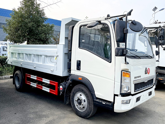 Sinotruk Howo Light Duty 4X2 Dump Truck 10 - 15 Tons For Sand Lime Gravel Transport