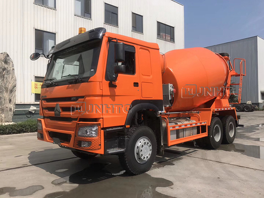 SINOTRUK HOWO Auto Loading Concrete Mixer 10 Wheeler 371hp 12m3