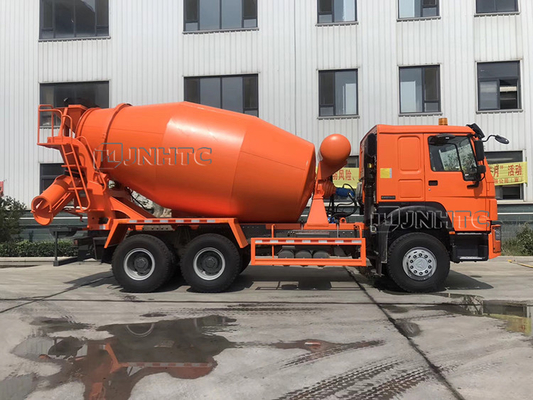 Howo New Model Self Loading Concrete Mixer Truck 10 Wheeler 371hp 10m3