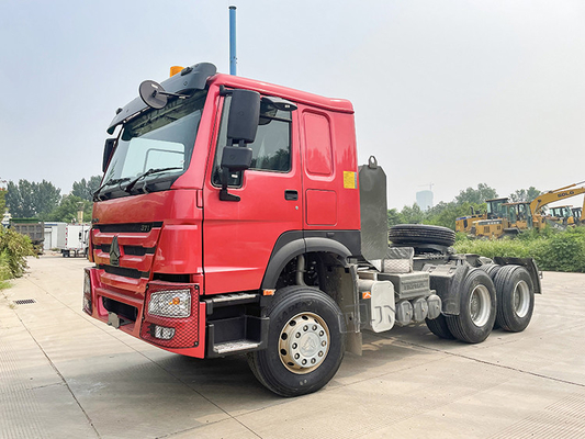 3.5 Inch Euro2 Sinotruk Howo 6x4 371 10 Wheel Tractor Head