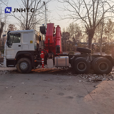371hp 8 Ton Telescopic Crane Truck Sinotruk HOWO 6x4 40t 10 Wheels