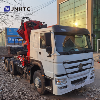 371hp 8 Ton Telescopic Crane Truck Sinotruk HOWO 6x4 40t 10 Wheels
