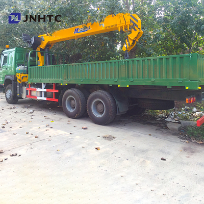 10 Wheels 371hp 10 Ton Straight Arm Crane Truck Sinotruk HOWO 6x4