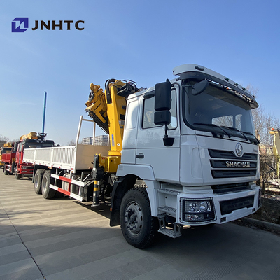 Flatbed Dropside Cargo Truck Mounted Crane Shacman F3000 6x4