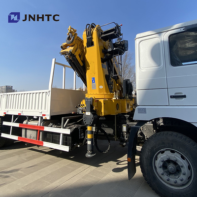 Flatbed Dropside Cargo Truck Mounted Crane Shacman F3000 6x4