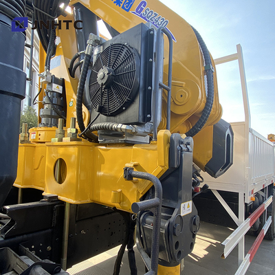 Flatbed Dropside Cargo Truck Mounted Crane Shacman F3000 6x4
