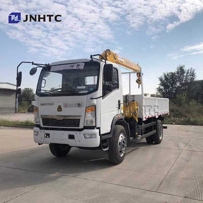Flat Plate Cargo Truck Mounted Crane Sinotruk HOWO 4x4 All Wheel Drive