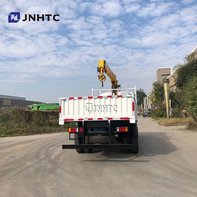 Flat Plate Cargo Truck Mounted Crane Sinotruk HOWO 4x4 All Wheel Drive