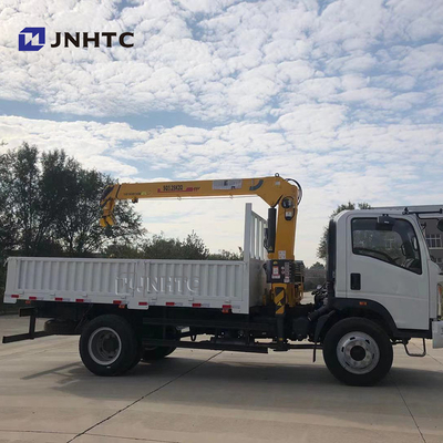 Flat Plate Cargo Truck Mounted Crane Sinotruk HOWO 4x4 All Wheel Drive
