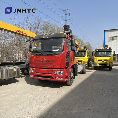 FAW 4X2 Drive Wheel Crane Boom Truck With 6 - 10 Ton