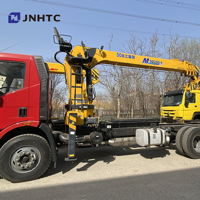 FAW 4X2 Drive Wheel Crane Boom Truck With 6 - 10 Ton
