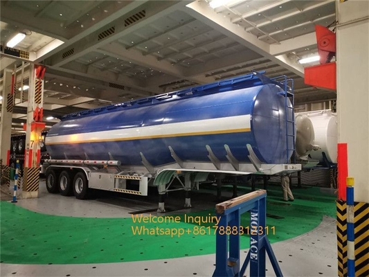 40000 - 60000 Liters Fuel Tank Semi Trailer 3 Axles For Transport Oil Diesel