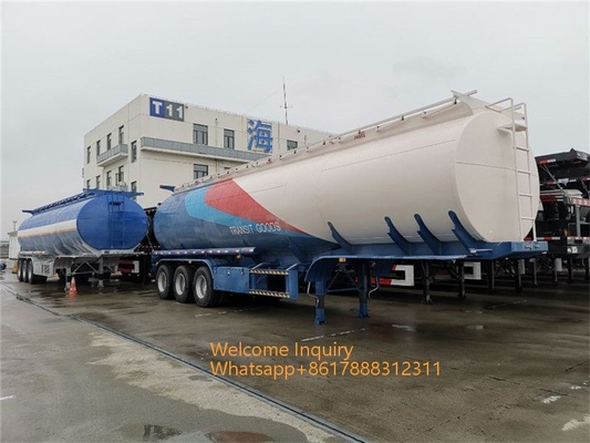 40000 - 60000 Liters Fuel Tank Semi Trailer 3 Axles For Transport Oil Diesel