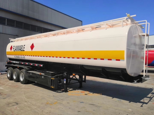 40000 - 60000 Liters Fuel Tank Semi Trailer 3 Axles For Transport Oil Diesel