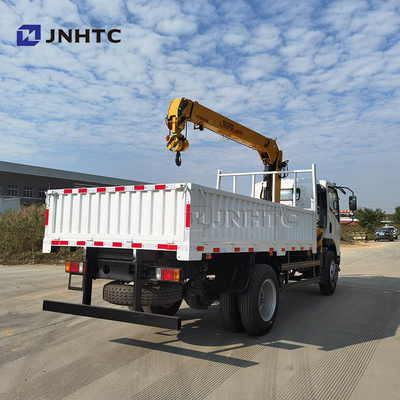 Sinotruk Howo Homan 6 Wheel 4x2 Dropside Cargo Truck With 3.2t Crane